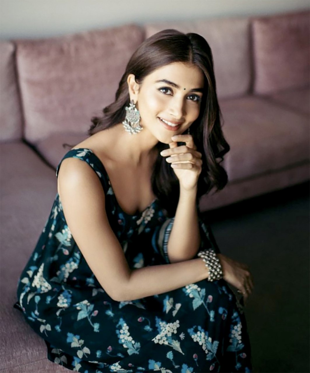 Pooja Hegde shows us how to stay on point this spring-summer in beautiful blue floral kurta set
