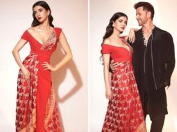 Saba Azad’s appearance at the NMACC opening ceremony in a red, custom Amit Aggarwal ensemble is the season’s biggest fashion hit