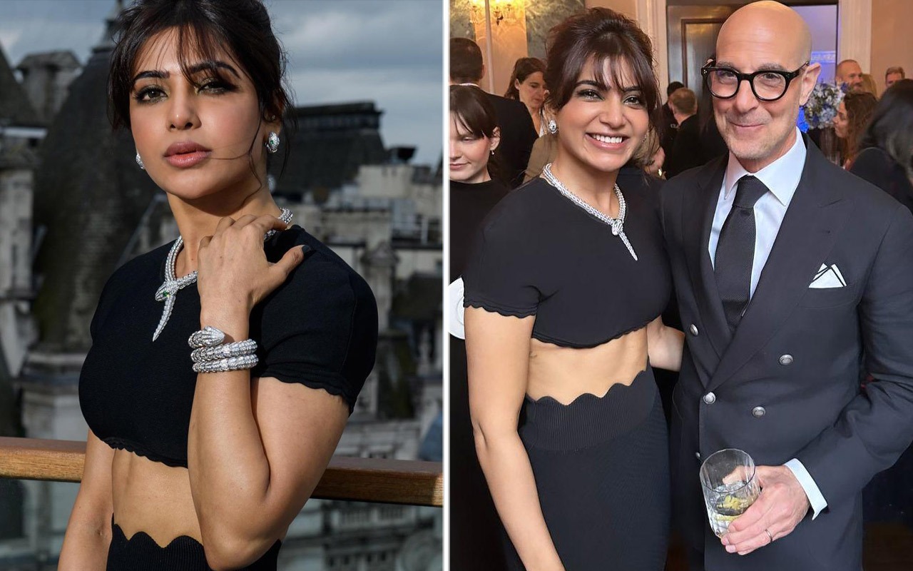 Samantha Ruth Prabhu cannot stop ‘fangirling’ over meeting American star Stanley Tucci at Citadel premiere : Bollywood News – Bollywood Hungama