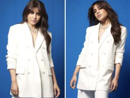 Samantha Ruth Prabhu in an all-white pantsuit for Shakuntalam promotions proves that white is always right