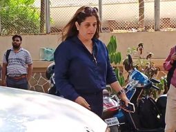Shabina Khan reaches YRF to pay respects to Pamela Chopra