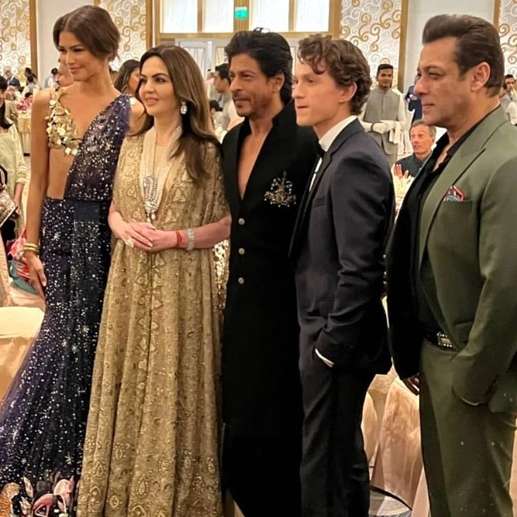 Shah Rukh Khan, Salman Khan join SpiderMan couple Tom Holland and
