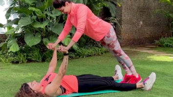 Shamita Shetty’s nails partner push ups with her fitness coach