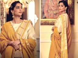 Sonam Kapoor oozes unique ethnic charm in yellow linen saree