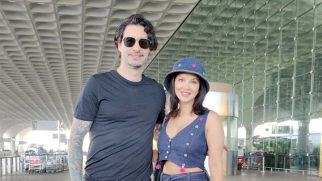 Sunny Leone & Daniel Weber look super cute as they get papped at the airport
