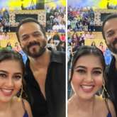 Tejasswi Prakash starts promotions for Rohit Shetty’s maiden Marathi venture School College Ani Life; shares adorable pictures featuring the producer