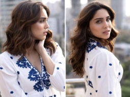 The breezy white and blue dress by Sharvari Wagh is our go-to item for the entire summer