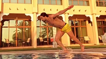 Tiger Shroff flaunts his perfect body as dives into the pool