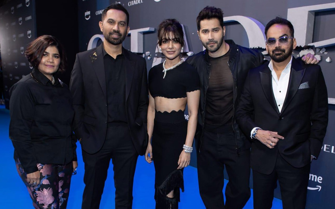 Varun Dhawan, Samantha Ruth Prabhu, Raj & DK join Priyanka Chopra, Richard Madden, Stanley Tucci at London premiere of Citadel, see pics