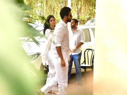 Vicky Kaushal & Katrina Kaif arrive at YRF to pay their last respects to Pamela Chopra
