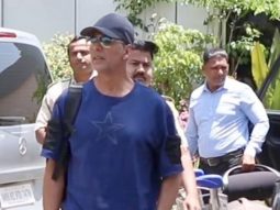 Akshay Kumar poses for paps at private airport