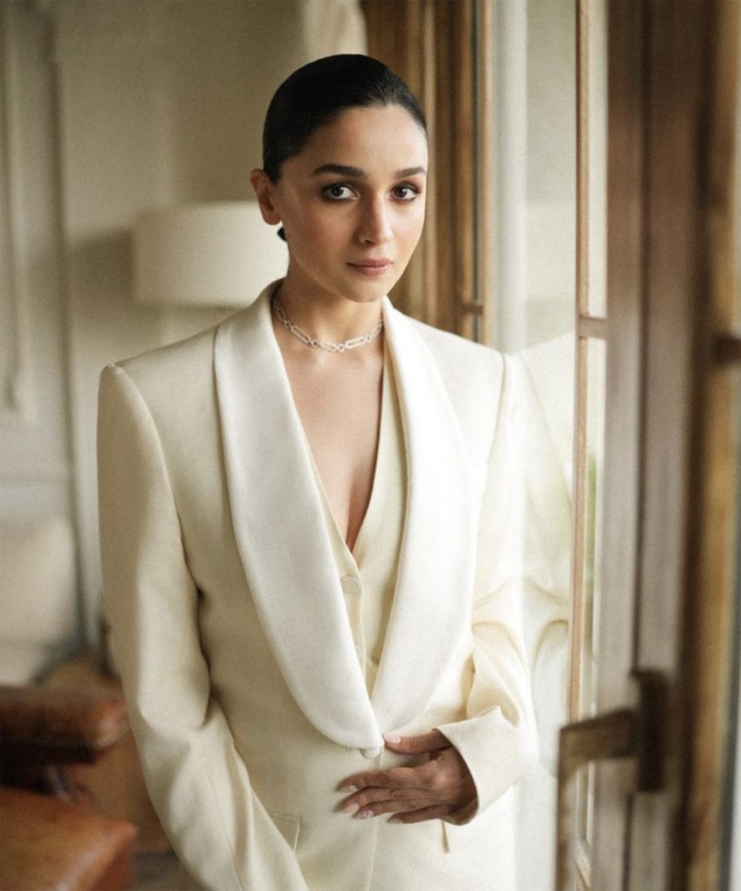 Alia Bhatt brings a refreshing twist to power dressing in a crisp pantsuit