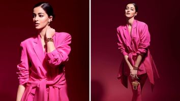 Ananya Panday embraces her inner barbie in pink, accessorising with a golden Judith Leiber bag for Rs. 49,02,83
