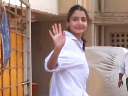 Anushka Sharma gets clicked in an oversized white shirt