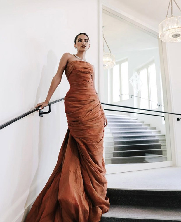 Cannes 2023: Diipa Khosla is a vision of glamour in draped rust gown 