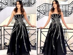 Cannes 2023: Manushi Chhillar bewitches Cannes with her enchanting presence and dazzling black and gold midi dress