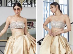 Cannes 2023: Mouni Roy shines bright in a ruffled golden skirt and silver embellished bustier