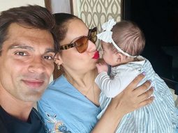 Bipasha Basu’s heart-warming video captures daughter Devi’s joyful car ride on Karan Singh Grover’s lap