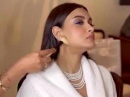 Diana Penty sneaks in some fries amid her makeup session