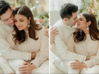 FIRST PHOTOS! Parineeti Chopra and Raghav Chadha look resplendent in white as they get engaged in Delhi FIRST PHOTOS! Parineeti Chopra and Raghav Chadha look resplendent in white as they get engaged in Delhi
