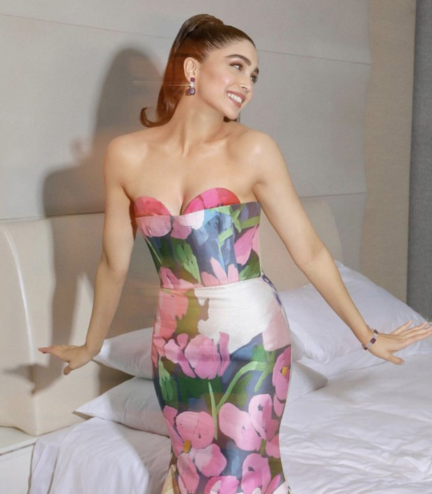 IIFA 2023: Sharvari Wagh blossoms like a barbie in strapless floral gown by Gauri and Nainika