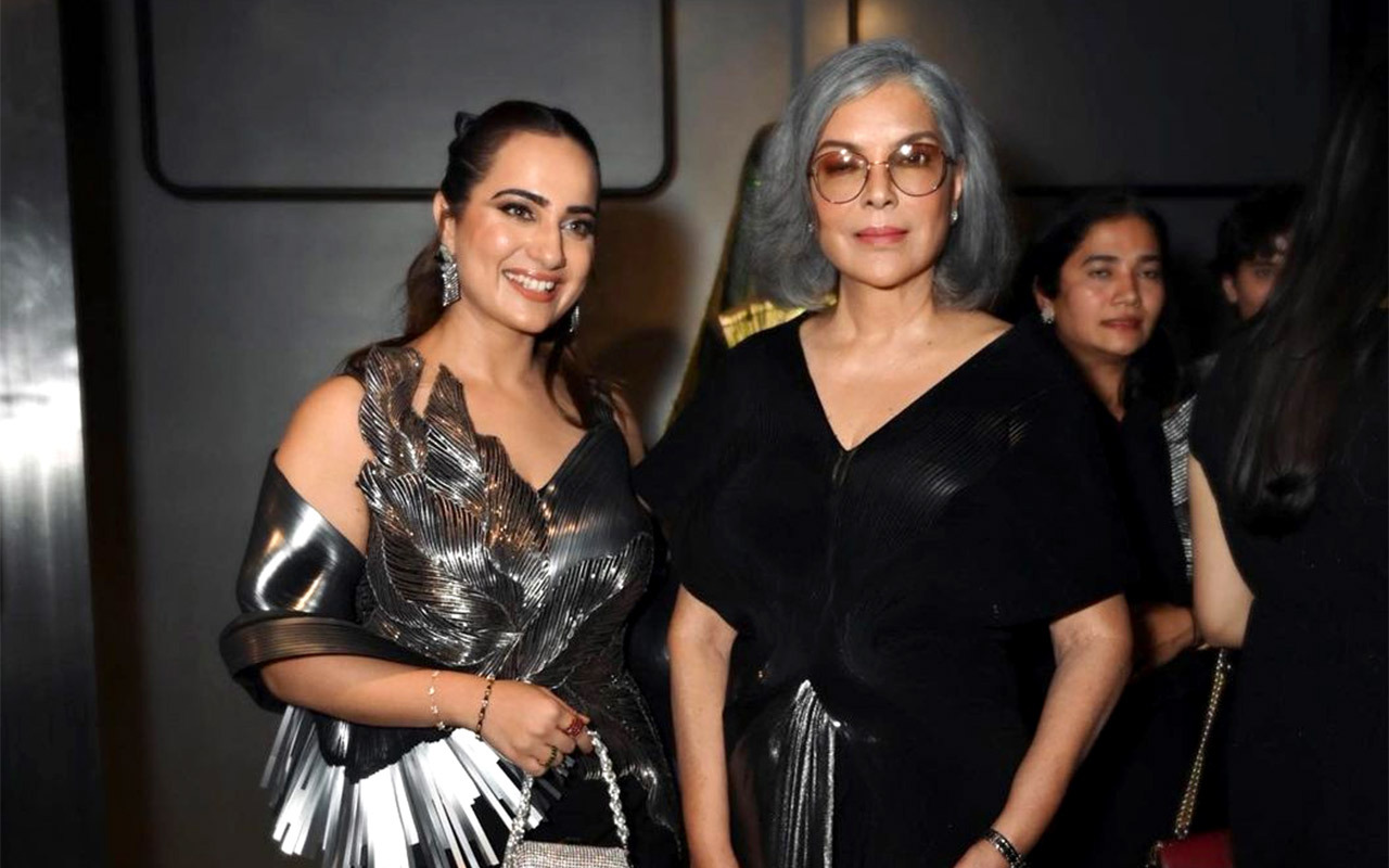 Zeenat Aman reacts to influencer Kusha Kapila's rave review after meeting at Amit Aggarwal's fashion event