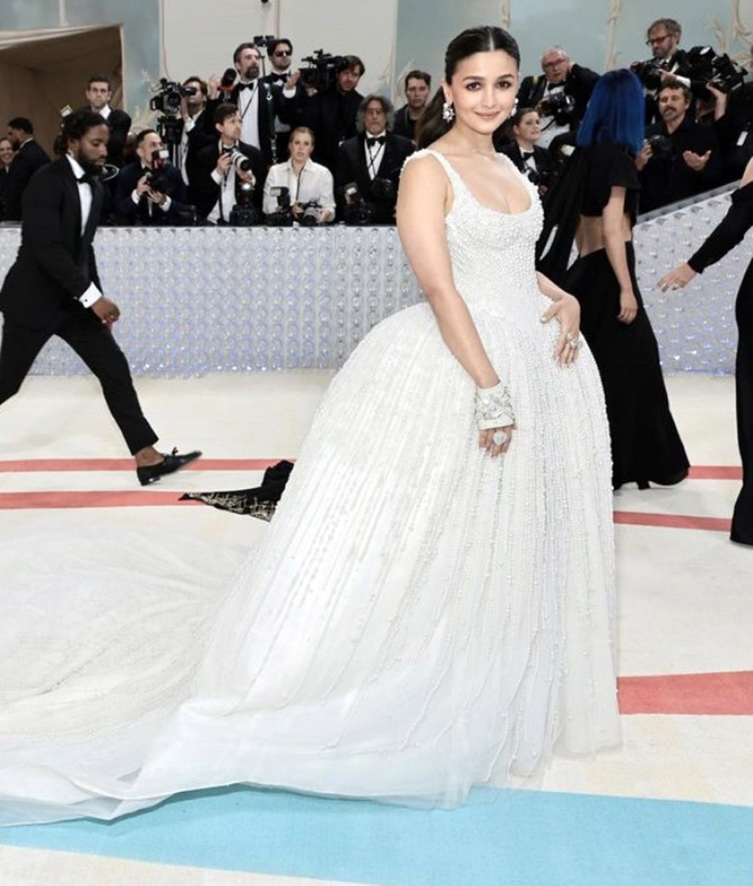 MET Gala 2023: Alia Bhatt is an angelic vision as makes her debut in a pearl-embellished gown by Prabal Gurung