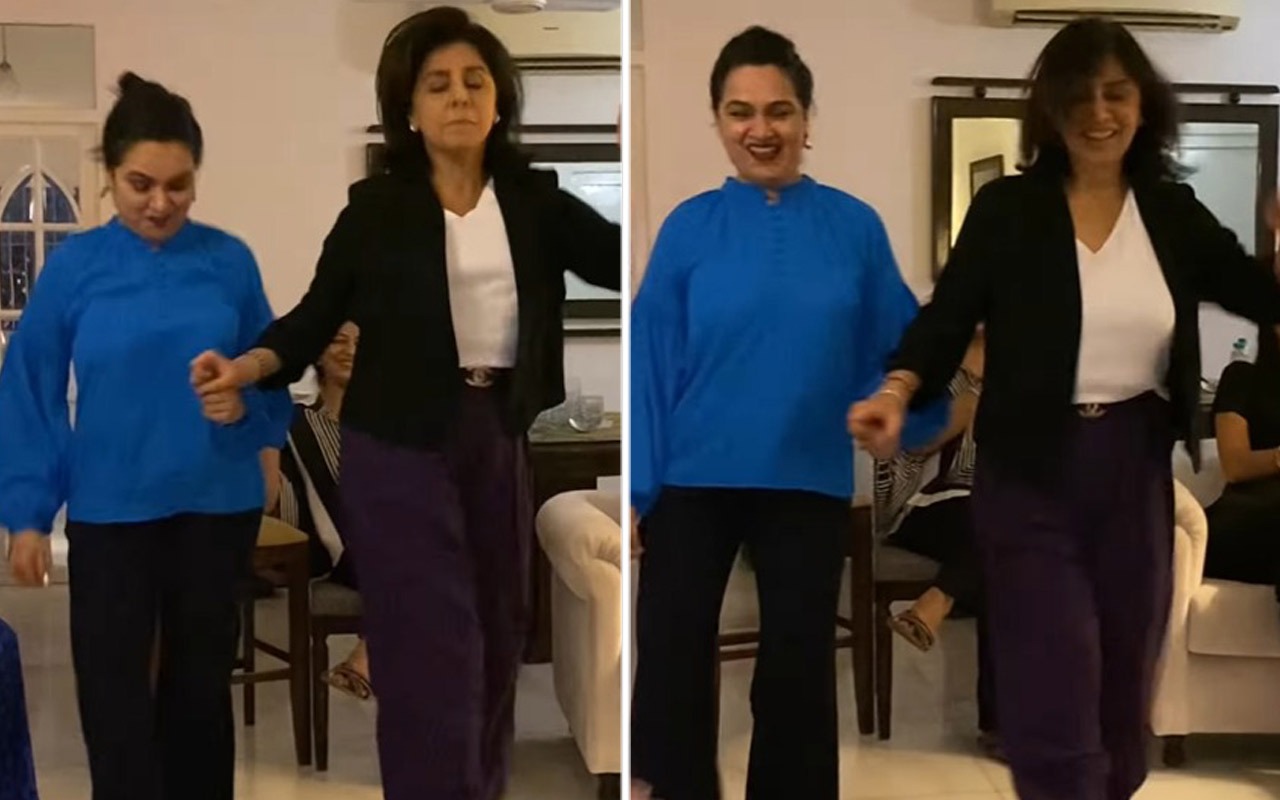 Neetu Kapoor joins Padmini Kolhapure for an energetic dance on ‘Naatu Naatu’; video goes viral