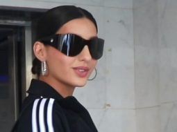 Nora Fatehi looks sharp in her black casual outfit
