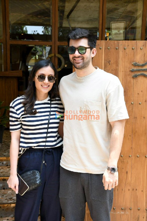 Photos: Karan Deol snapped with fiancé Drishya Acharya after a lunch date at La Loca Maria in Bandra Photos: Karan Deol snapped with fiancé Drishya Acharya after a lunch date at La Loca Maria in Bandra