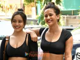 Photos: Neha Sharma and Aisha Sharma snapped outside the gym