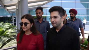 Photos: Parineeti Chopra and Raghav Chadha snapped at New Delhi airport