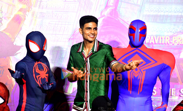 photos shubman gill snapped at spider man across the spider verse trailer launch at pvr juhu in mumbai 2
