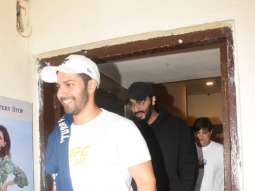 Photos: Varun Dhawan and Arjun Kapoor snapped at Juhu PVR