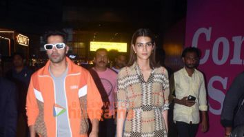 Photos: Varun Dhawan and Kriti Sanon snapped at the airport