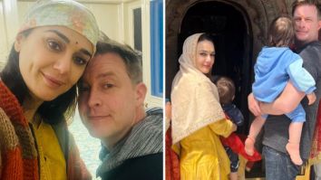 Preity Zinta and Gene Goodenough take twins Jai and Gia to Hateshwari Mata temple in Shimla; watch