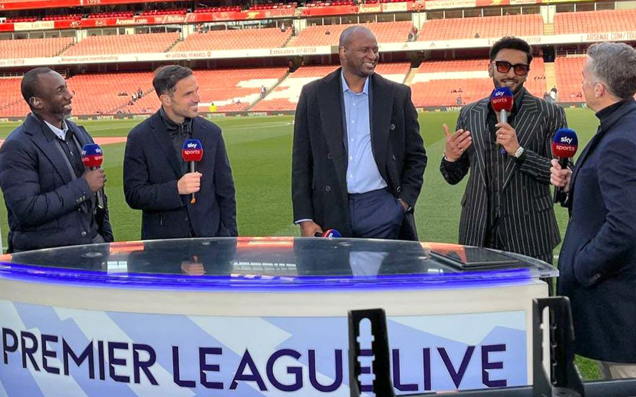 Ranveer Singh gets star struck after meeting Arsenal legends Patrick Vieira, Cesc Fabregas; says ‘football is huge in India’ 