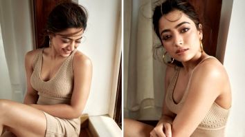 Rashmika Mandanna beats the summer heat in style with this beige knitted co-ord set