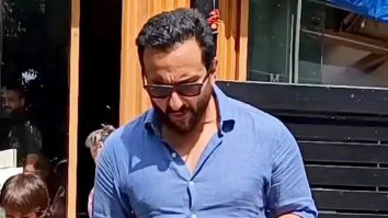 Saif Ali Khan gets clicked with Taimur post lunch at Mizu