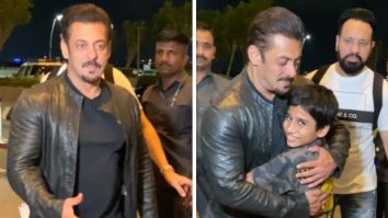 Salman Khan hugs a young boy amid tight security at Mumbai airport as he heads to Dubai for IIFA 2023