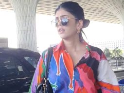 Sanjana Sanghi radiates fun vibes sporting colorful co-ords at the airport