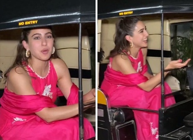 Sara Ali Khan enjoys a Mumbai auto-rickshaw ride after musical event of Zara Hatke Zara Bachke, watch