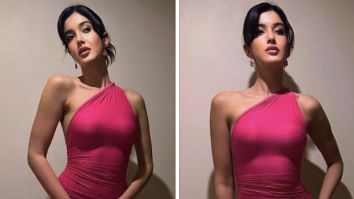 Shanaya Kapoor channels barbie glamour in a backless ruched maxi dress