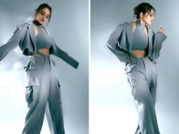 Sonakshi Sinha slays in shades of grey, setting the fashion bar high for the promotions of her upcoming web series Dahaad