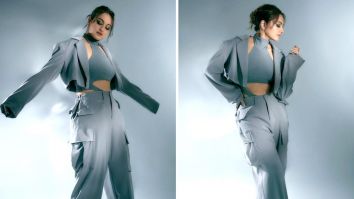 Sonakshi Sinha slays in shades of grey, setting the fashion bar high for the promotions of her upcoming web series Dahaad