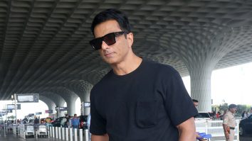 Sonu Sood opts for a black on black look at the airport