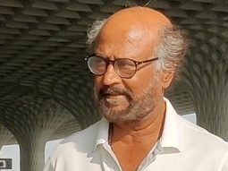 Superstar Rajnikanth gets clicked at the airport today