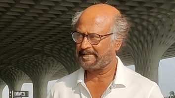 Superstar Rajnikanth gets clicked at the airport today
