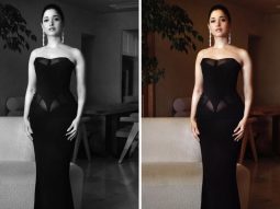 Tamannaah Bhatia sets the red carpet on fire, exuding fierce elegance in her black corset gown by Mugler and H&M