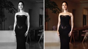 Tamannaah Bhatia sets the red carpet on fire, exuding fierce elegance in her black corset gown by Mugler and H&M